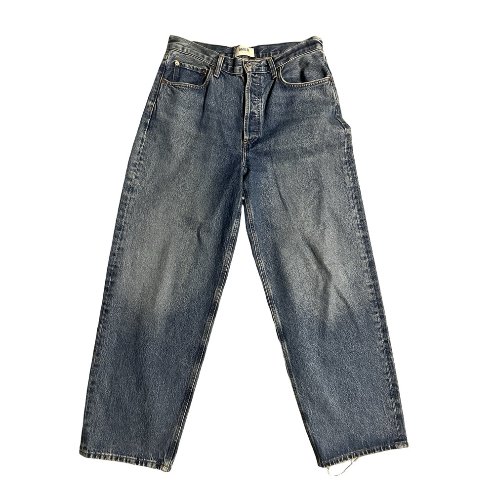 AGOLDE Vintage Wash Wide Leg Jeans - Blue